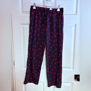 Navy Hanna Andersson Polka Dot Pajama Pants M